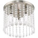 Elizabeth 3 Light 11 inch Brushed Nickel Flush Mount Ceiling Light