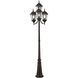 Hamilton 4 Light 95 inch Bronze Outdoor 4 Head Post