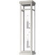Hopewell 2 Light 22 inch Brushed Nickel Outdoor Wall Lantern