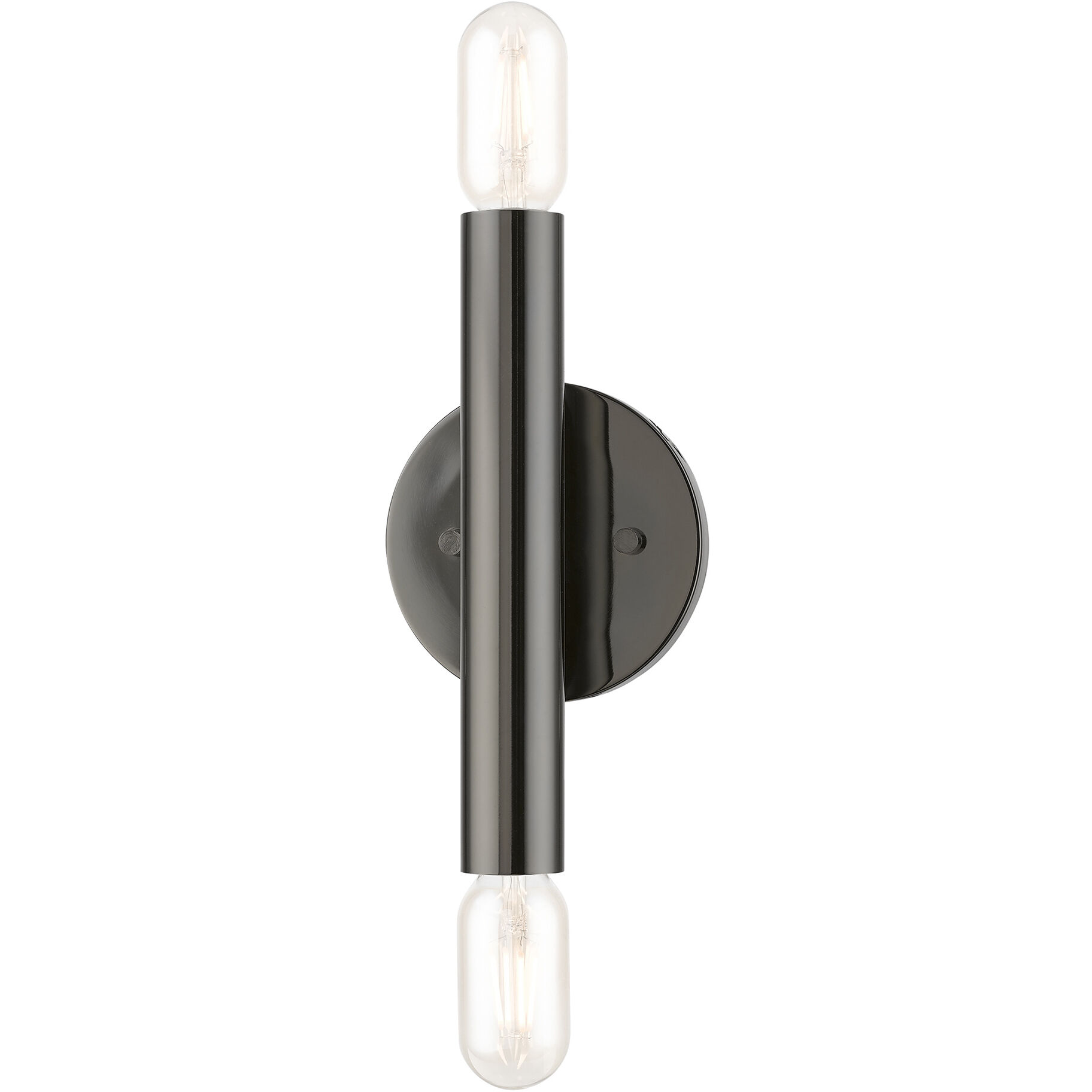 Copenhagen 2 Light 5 inch Black Chrome ADA Sconce Wall Light