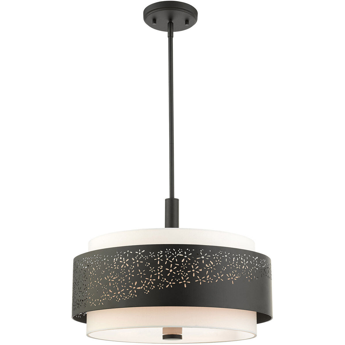 Noria 4 Light 20 inch Black Chandelier Ceiling Light