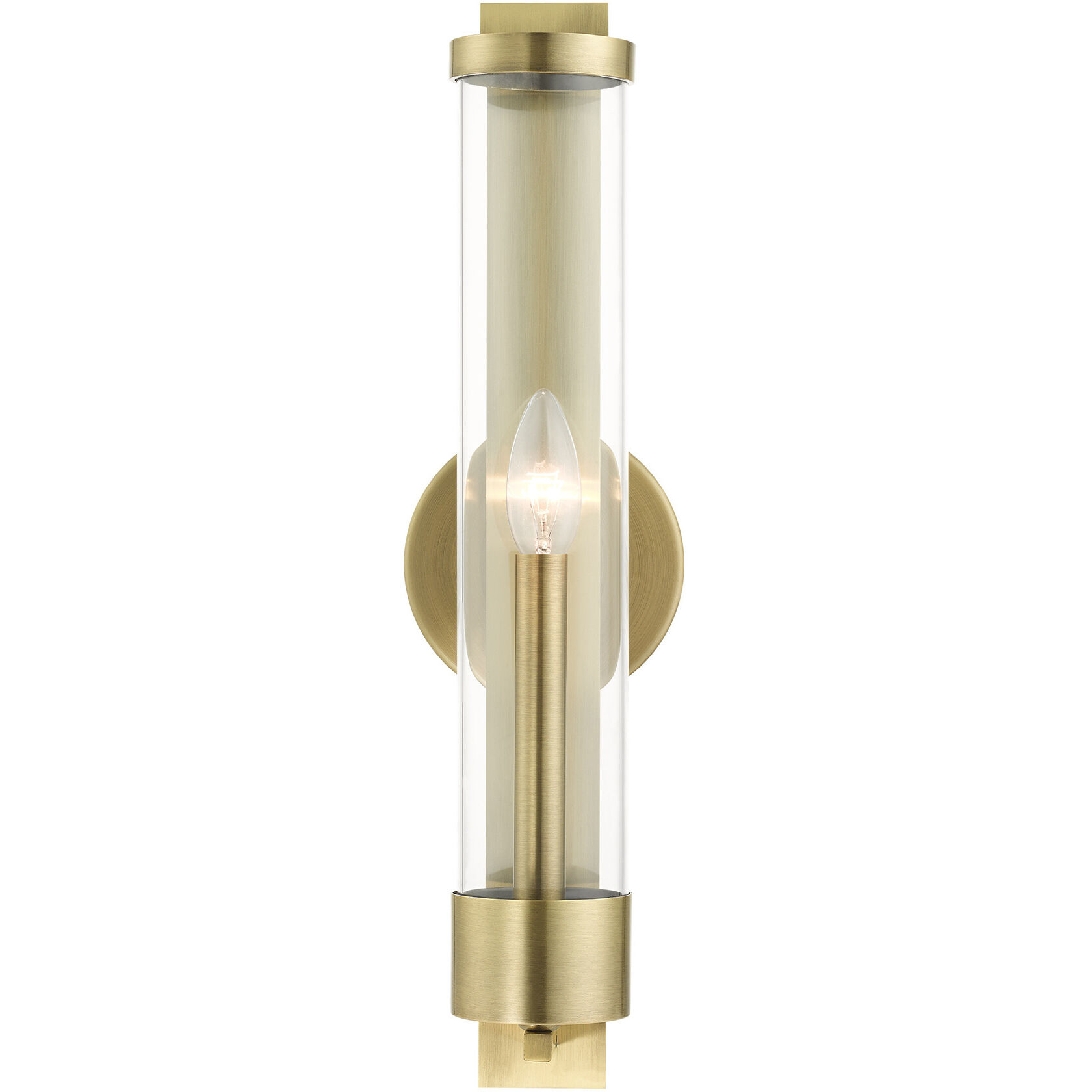 Castleton 1 Light 5 inch Antique Brass ADA ADA Single Sconce Wall Light 