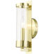Castleton 1 Light 5 inch Satin Brass Single Sconce Wall Light, Single