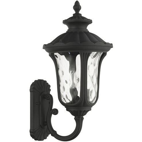 Oxford 3 Light 22 inch Textured Black Outdoor Wall Lantern