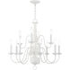 Williamsburg 12 Light 26 inch White Chandelier Ceiling Light