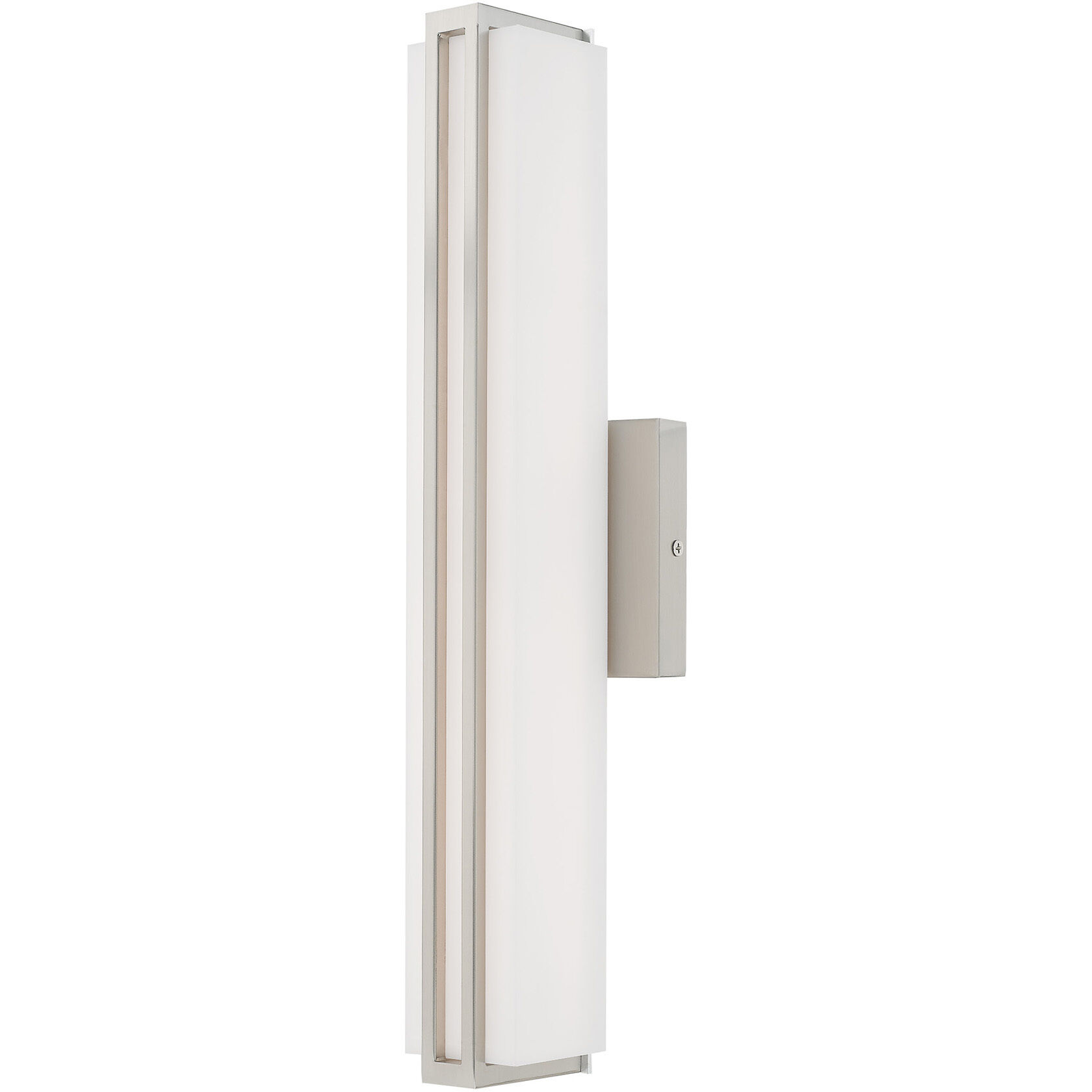 Fulton LED 4 inch Brushed Nickel ADA Bath Vanity Wall Light