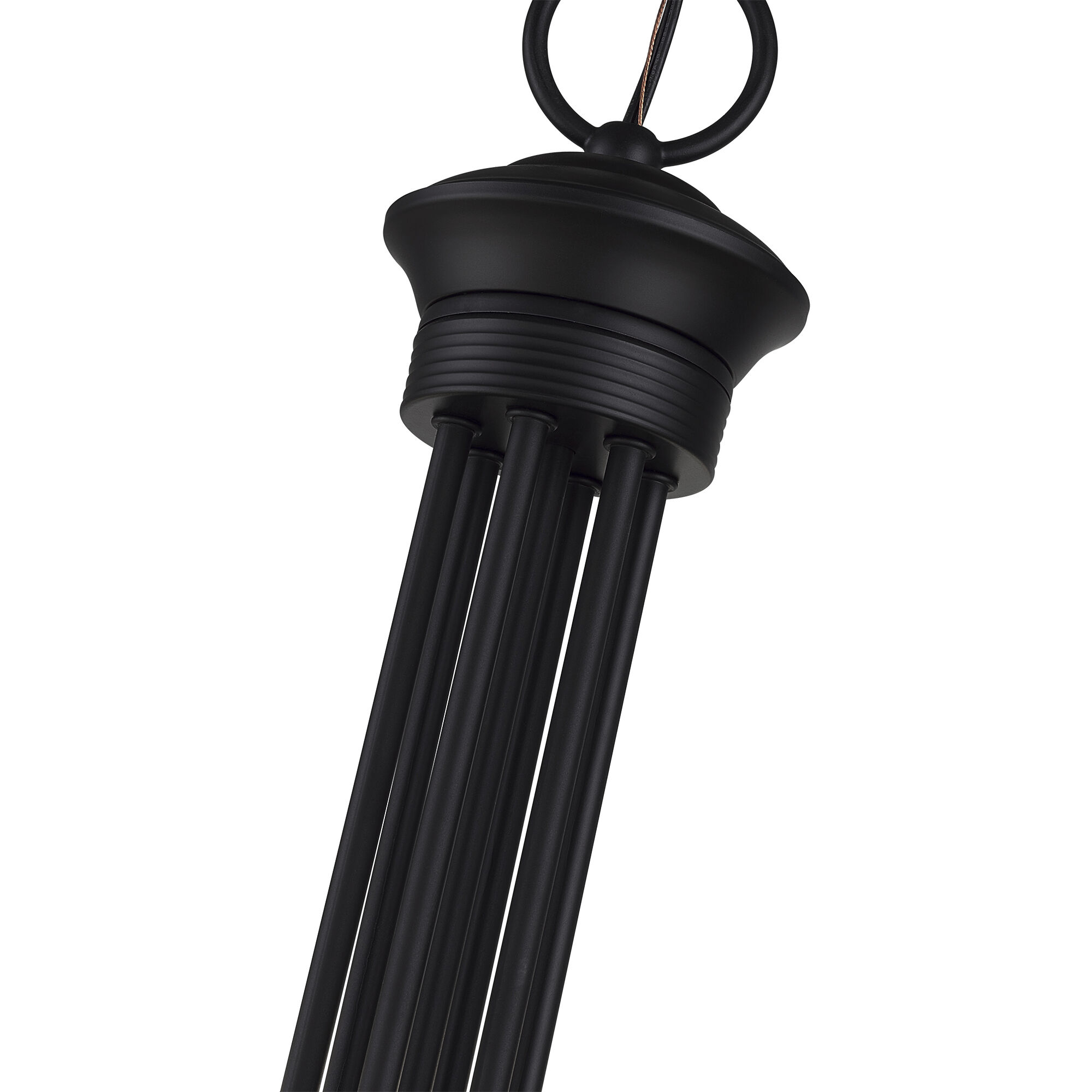 Estate 12 Light 36 inch Black 2-Tier Chandelier Ceiling Light