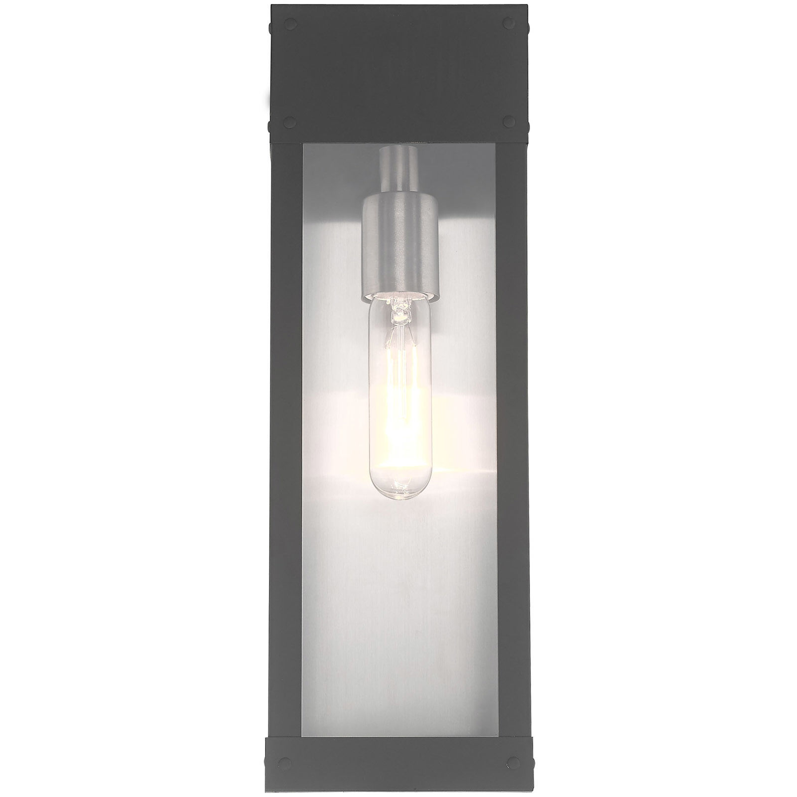 Barrett 1 Light 15 inch Scandinavian Gray Outdoor Wall Lantern