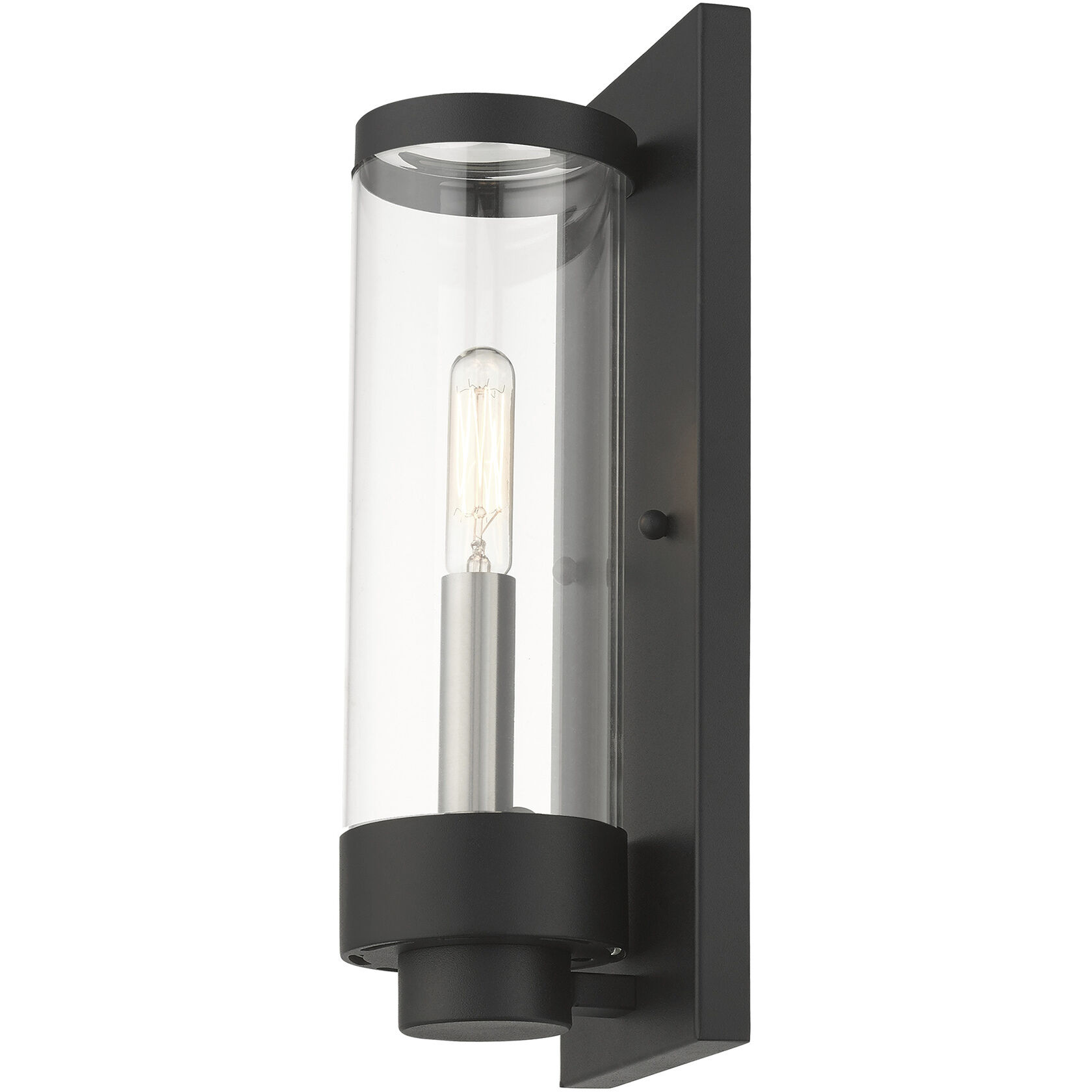 Hillcrest 2 Light 16 inch Textured Black Outdoor Wall Lantern