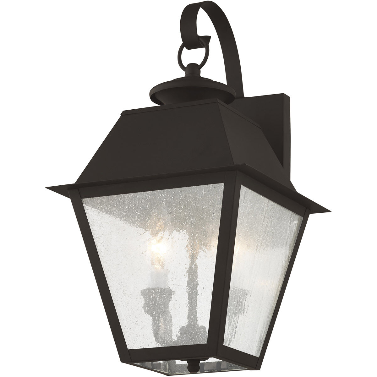 Mansfield 2 Light 17 inch Bronze Outdoor Wall Lantern