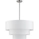Manorwood 5 Light 28 inch Brushed Nickel Pendant Chandelier Ceiling Light