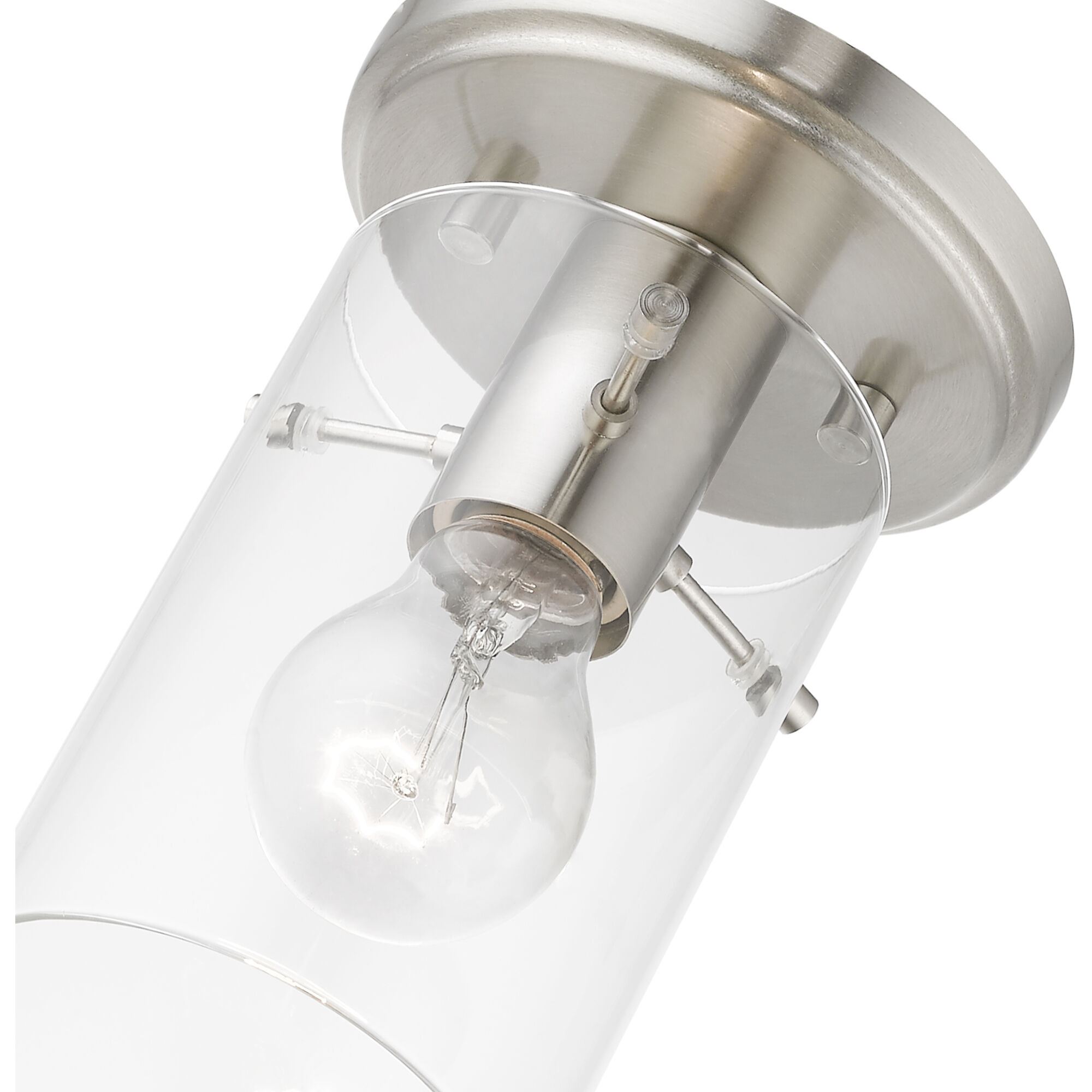 Munich 1 Light 5 inch Brushed Nickel Flush Mount Ceiling Light