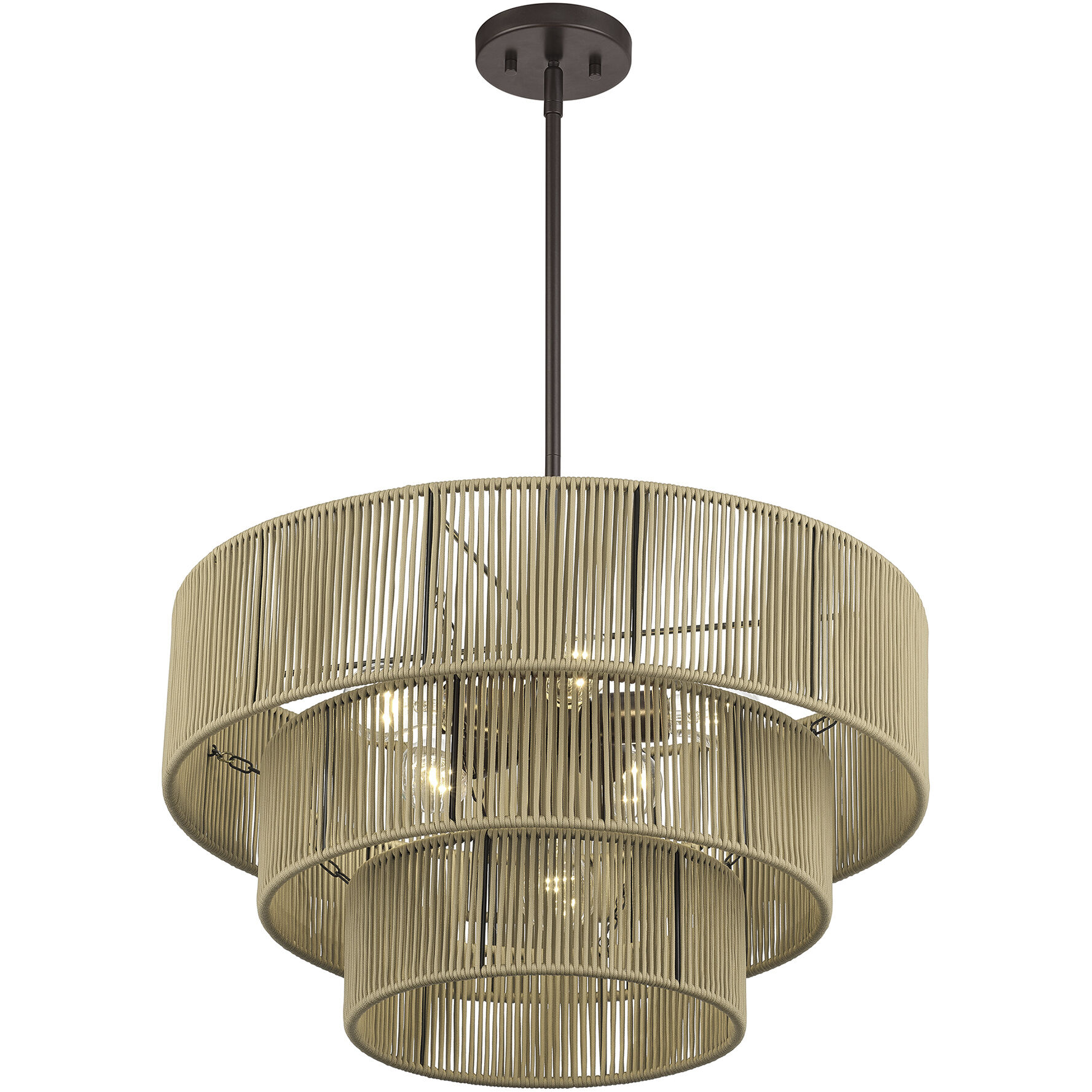 Acordia 6 Light 23 inch English Bronze Pendant Chandelier Ceiling Light