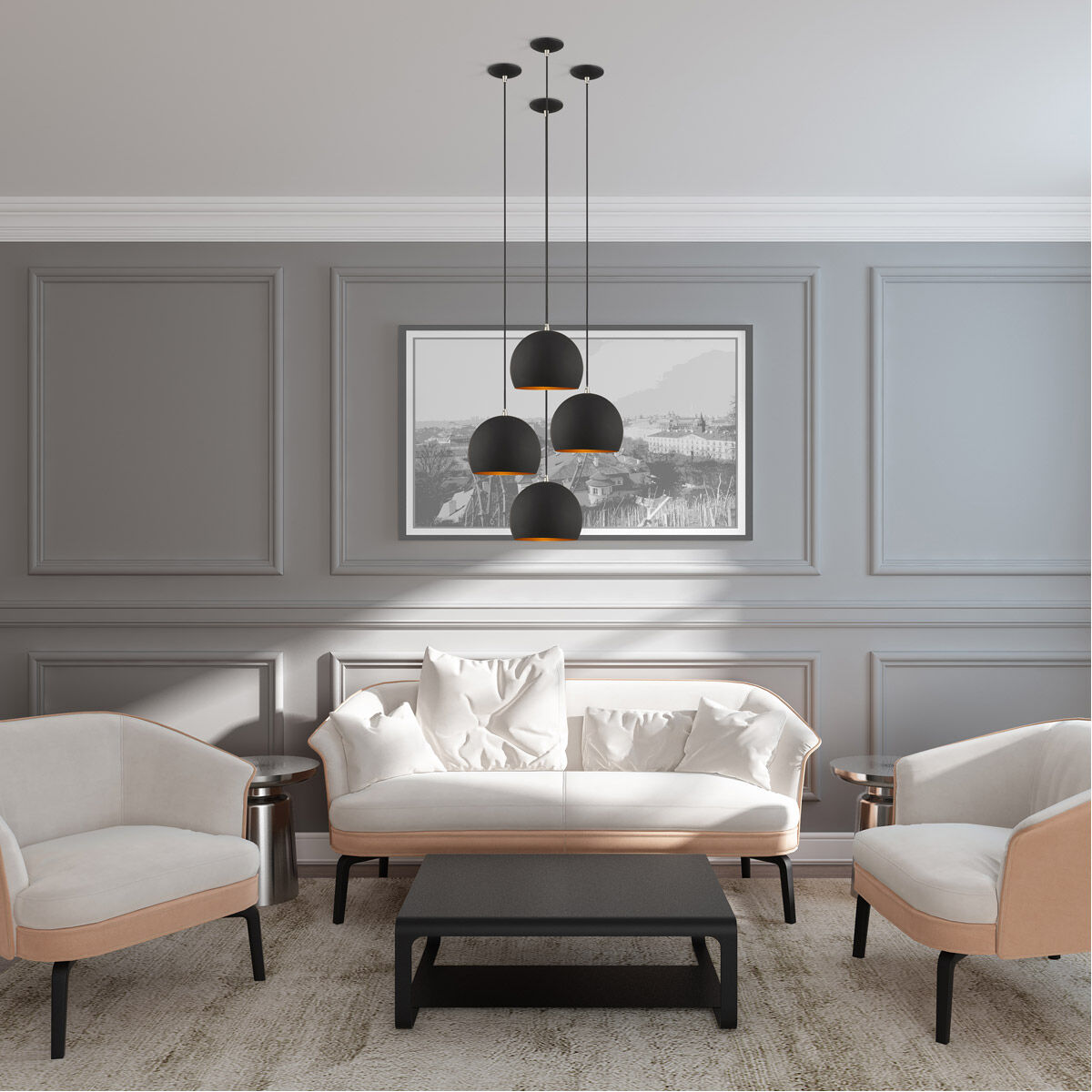 Allison 1 Light 10 inch Black Mini Pendant Ceiling Light