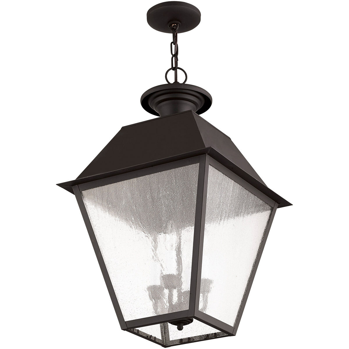 Mansfield 4 Light 15 inch Bronze Outdoor Pendant Lantern
