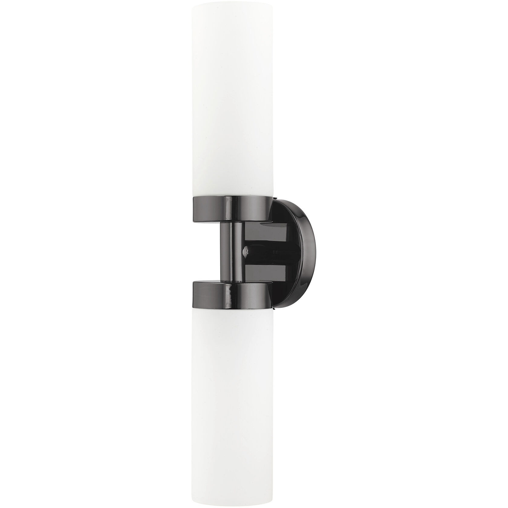 Aero 2 Light 19 inch Black Chrome ADA Vanity Sconce Wall Light