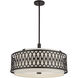 Vistaview 5 Light 24 inch English Bronze Pendant Chandelier Ceiling Light