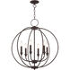 Milania 6 Light 25 inch Bronze Chandelier Ceiling Light