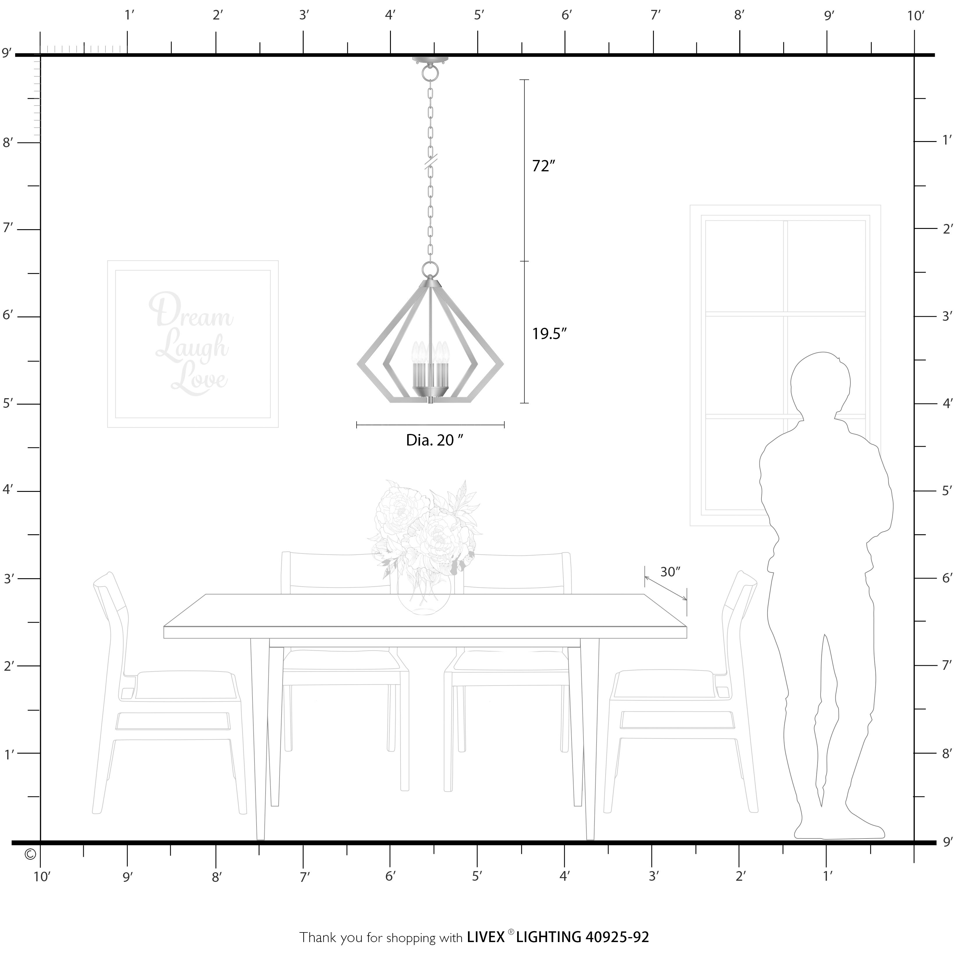 Prism 5 Light 20 inch English Bronze with Antique Brass Finish Accents Chandelier Ceiling Light