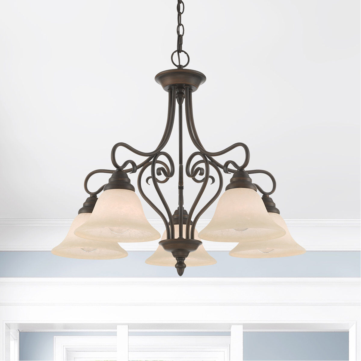 Coronado 5 Light 26 inch Imperial Bronze Chandelier Ceiling Light