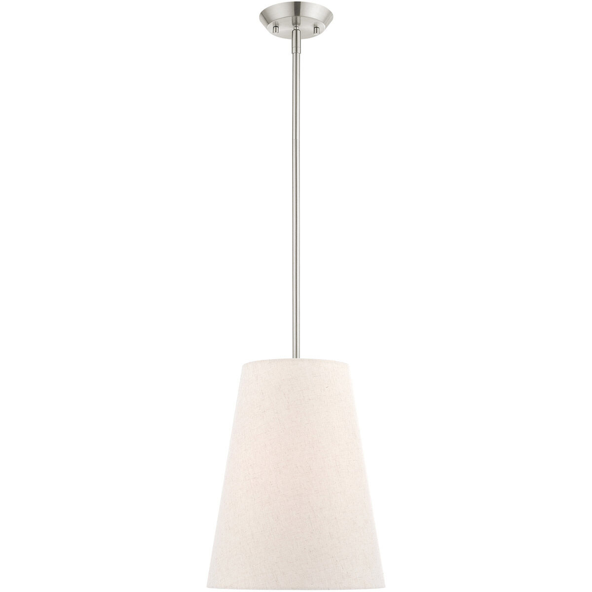 Prato 1 Light 11 inch Brushed Nickel Pendant Ceiling Light