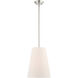 Prato 1 Light 11 inch Brushed Nickel Pendant Ceiling Light