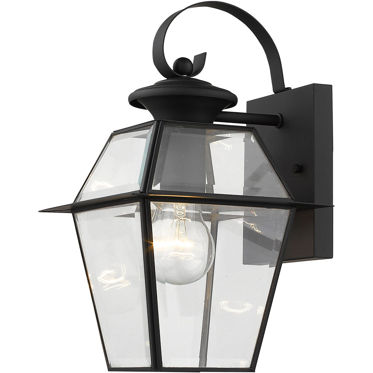 Westover 1 Light 13 inch Black Outdoor Wall Lantern