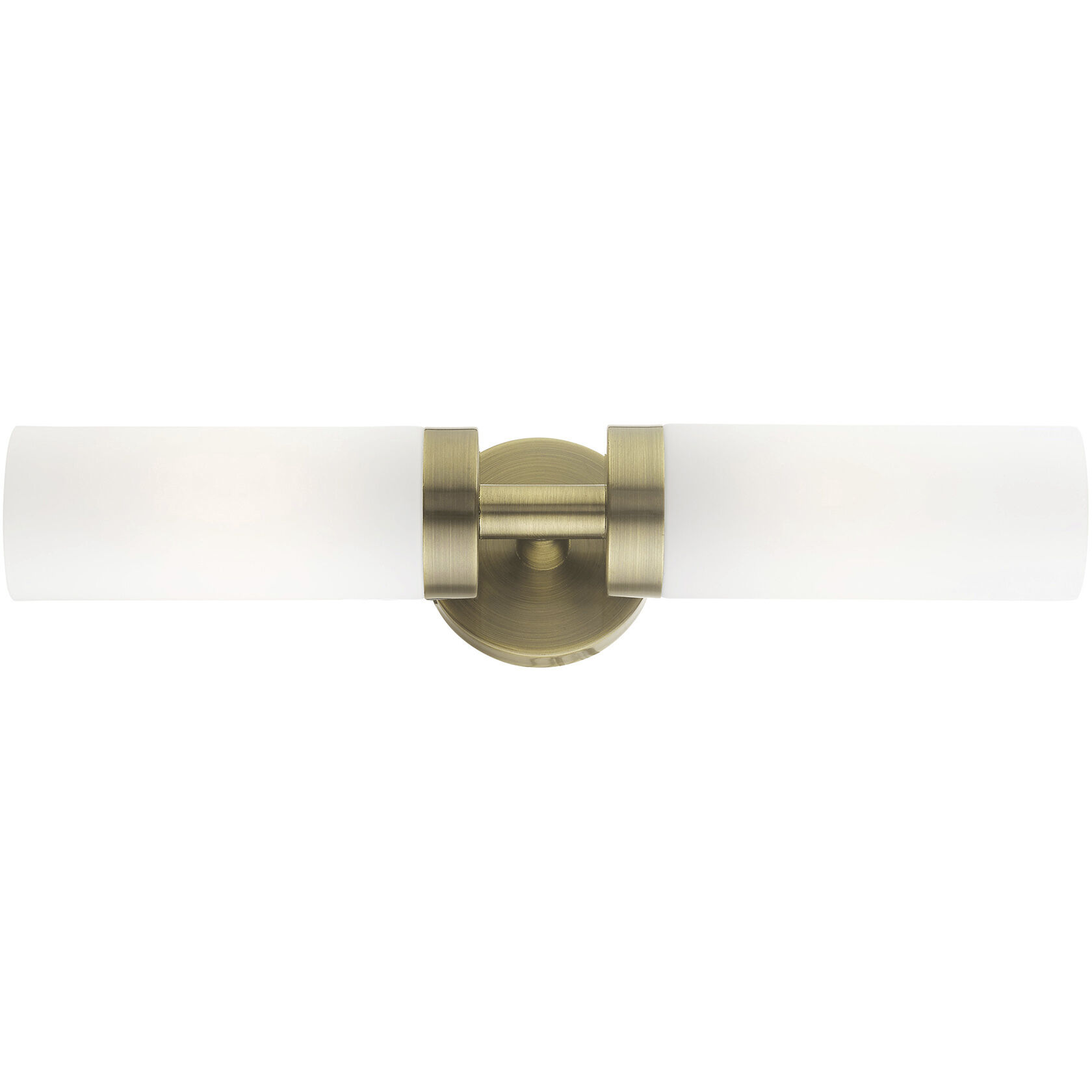 Aero 2 Light 19 inch Antique Brass ADA Vanity Sconce Wall Light