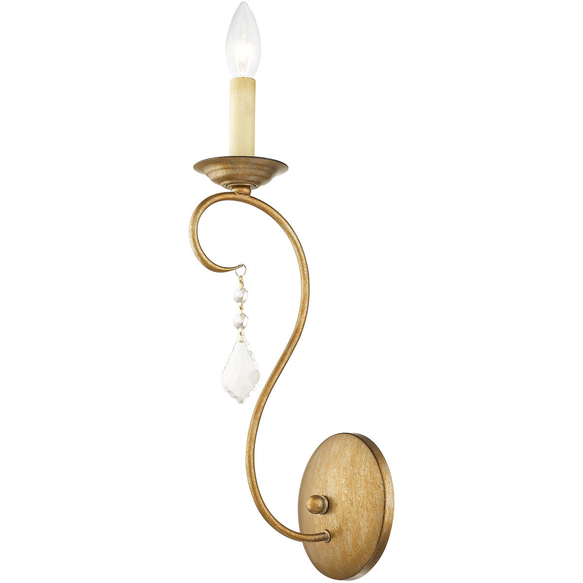 Chesterfield/Pennington 1 Light 5 inch Antique Gold Leaf Wall Sconce Wall Light