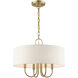 Blossom 4 Light 18 inch Antique Brass Pendant Chandelier Ceiling Light