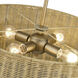 Weavington 4 Light 21 inch Antique Gold Leaf Pendant Chandelier Ceiling Light