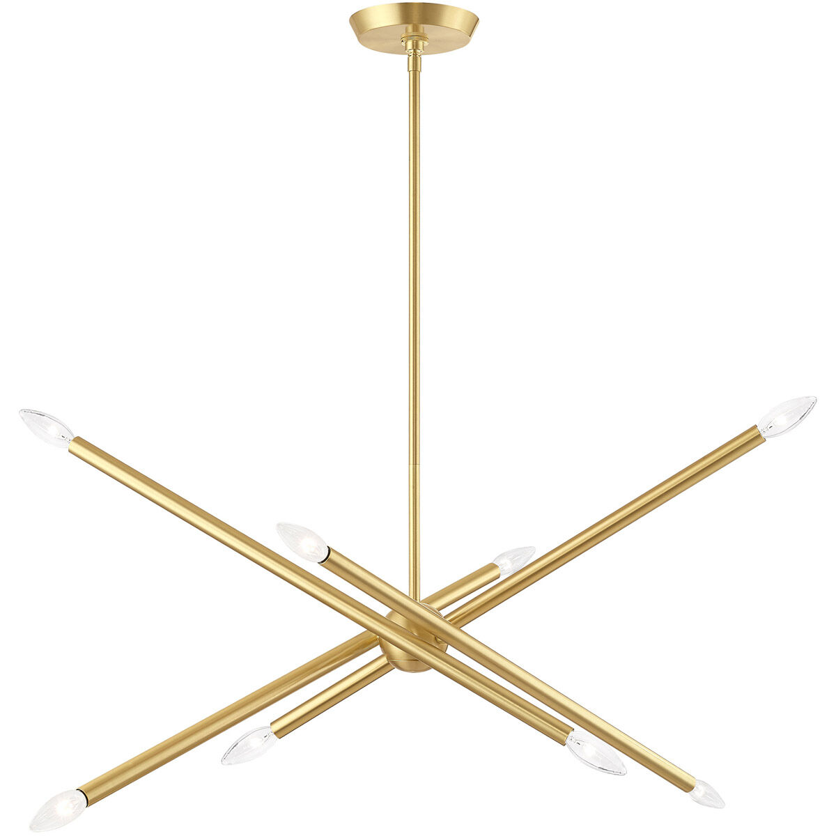 Soho 8 Light 12 inch Satin Brass Chandelier Ceiling Light