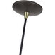 Domma 3 Light 17 inch English Bronze with Antique Brass Accents Pendant Ceiling Light