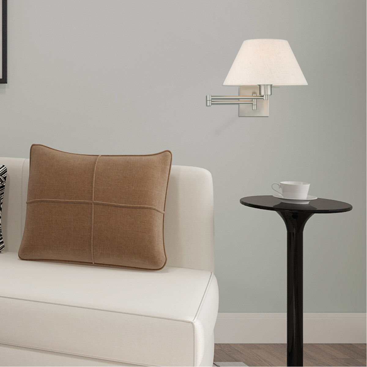 Allison 25 inch 100.00 watt Brushed Nickel Swing Arm Wall Lamp Wall Light