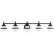 Oldwick 5 Light 43 inch Black Vanity Sconce Wall Light