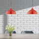 Amador 1 Light 12 inch Shiny Red Mini Pendant Ceiling Light