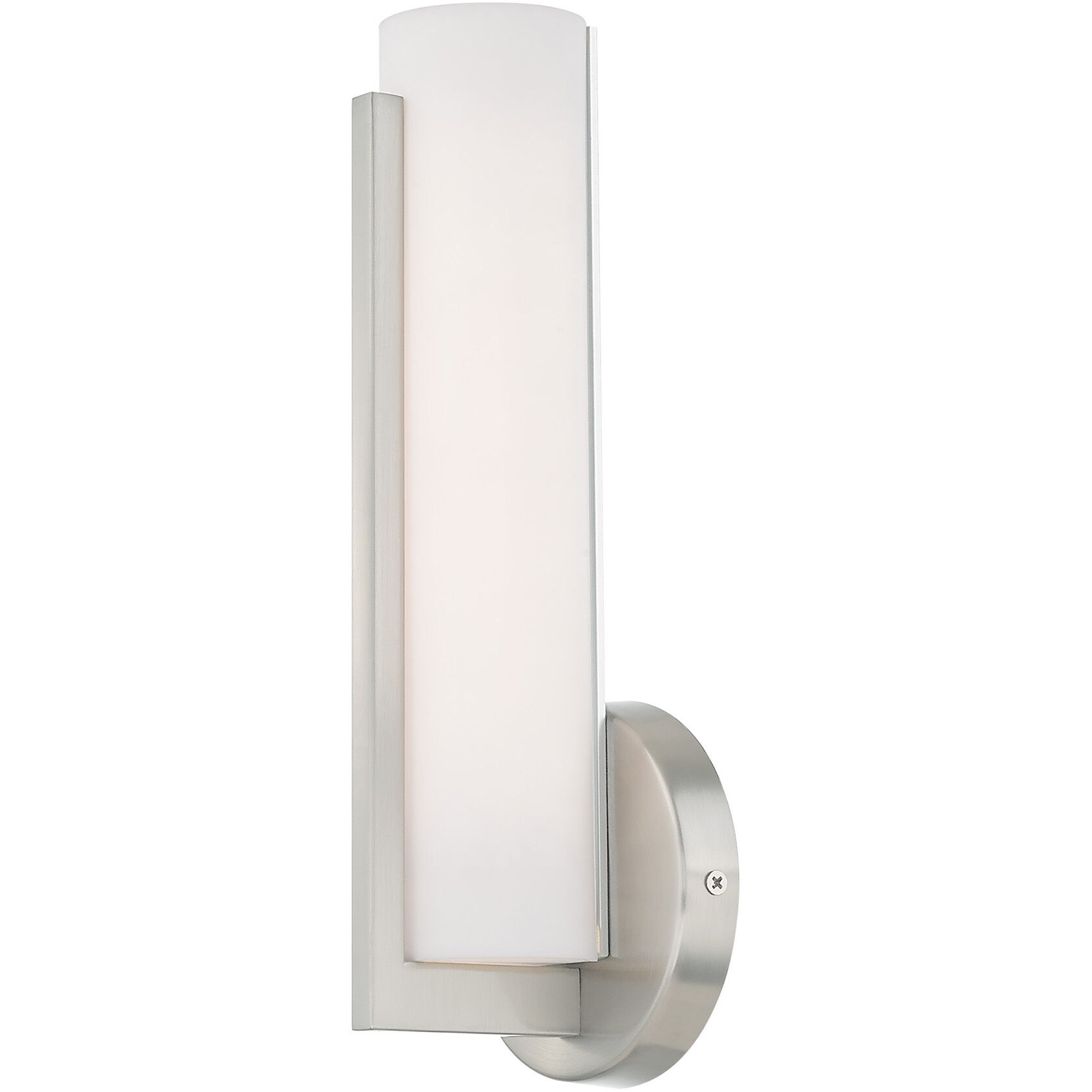 Visby LED 4 inch Brushed Nickel ADA ADA Wall Sconce Wall Light