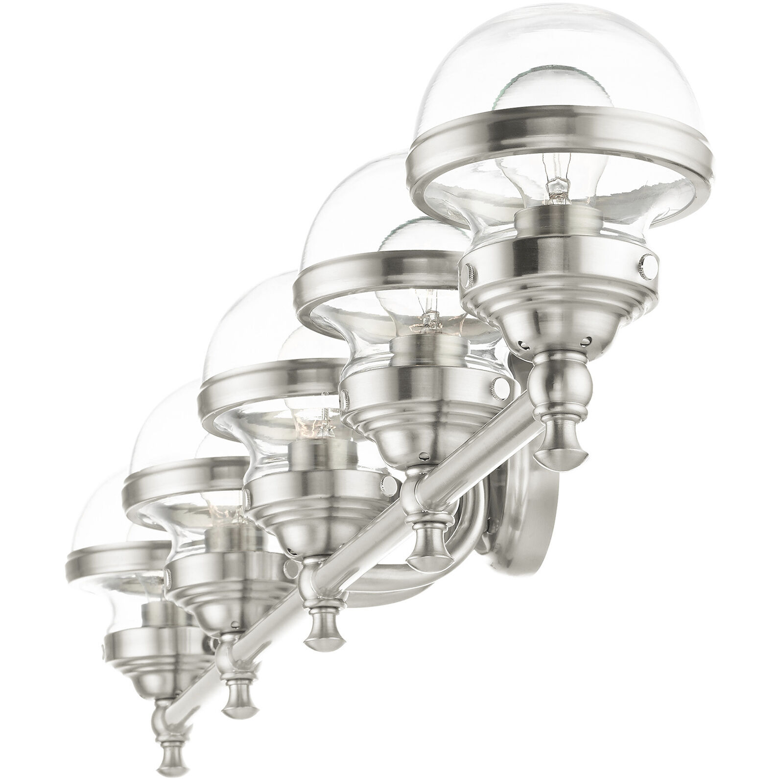 Oldwick 5 Light 42 inch Brushed Nickel Vanity Sconce Wall Light