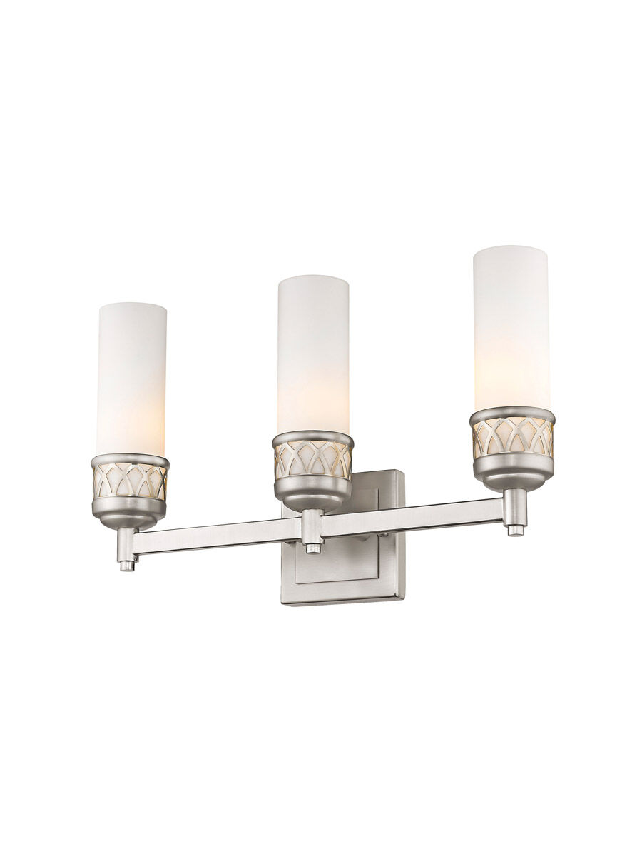 Westfield 3 Light 17.5 inch Brushed Nickel Bath Vanity Wall Light