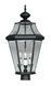 Georgetown 3 Light 23 inch Black Outdoor Post Top Lantern