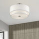 Fontana 3 Light 15 inch Brushed Nickel Semi-Flush Ceiling Light