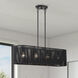 Acordia 4 Light 36 inch Black Linear Chandelier Ceiling Light, Large