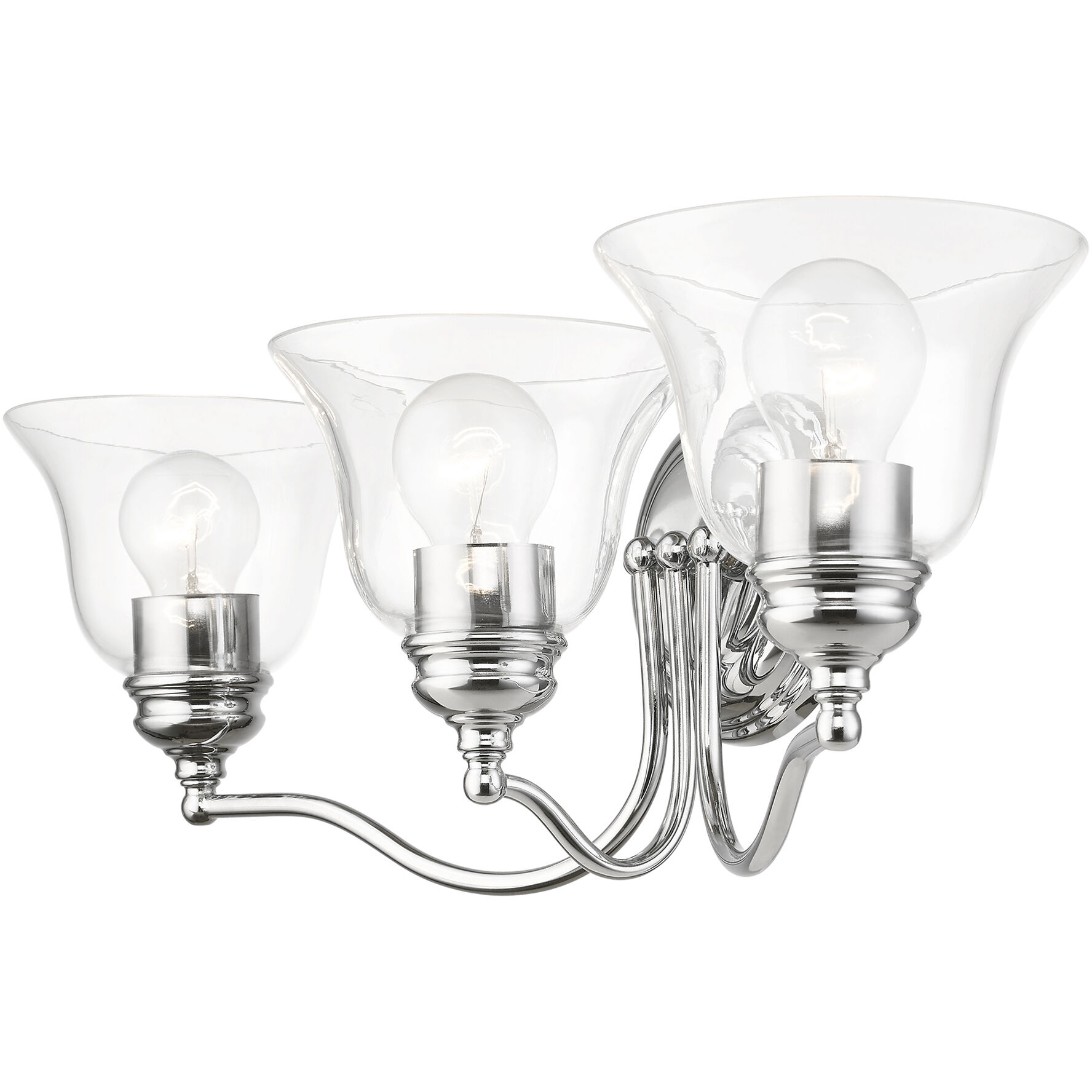 Moreland 3 Light 24 inch Polished Chrome Vanity Sconce Wall Light