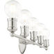 Lansdale 5 Light 34 inch Brushed Nickel Vanity Sconce Wall Light