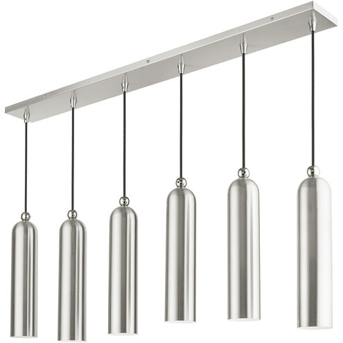 Ardmore 6 Light 44 inch Brushed Nickel Linear Pendant Ceiling Light