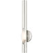 Acra 1 Light 5 inch Brushed Nickel ADA ADA Single Sconce Wall Light