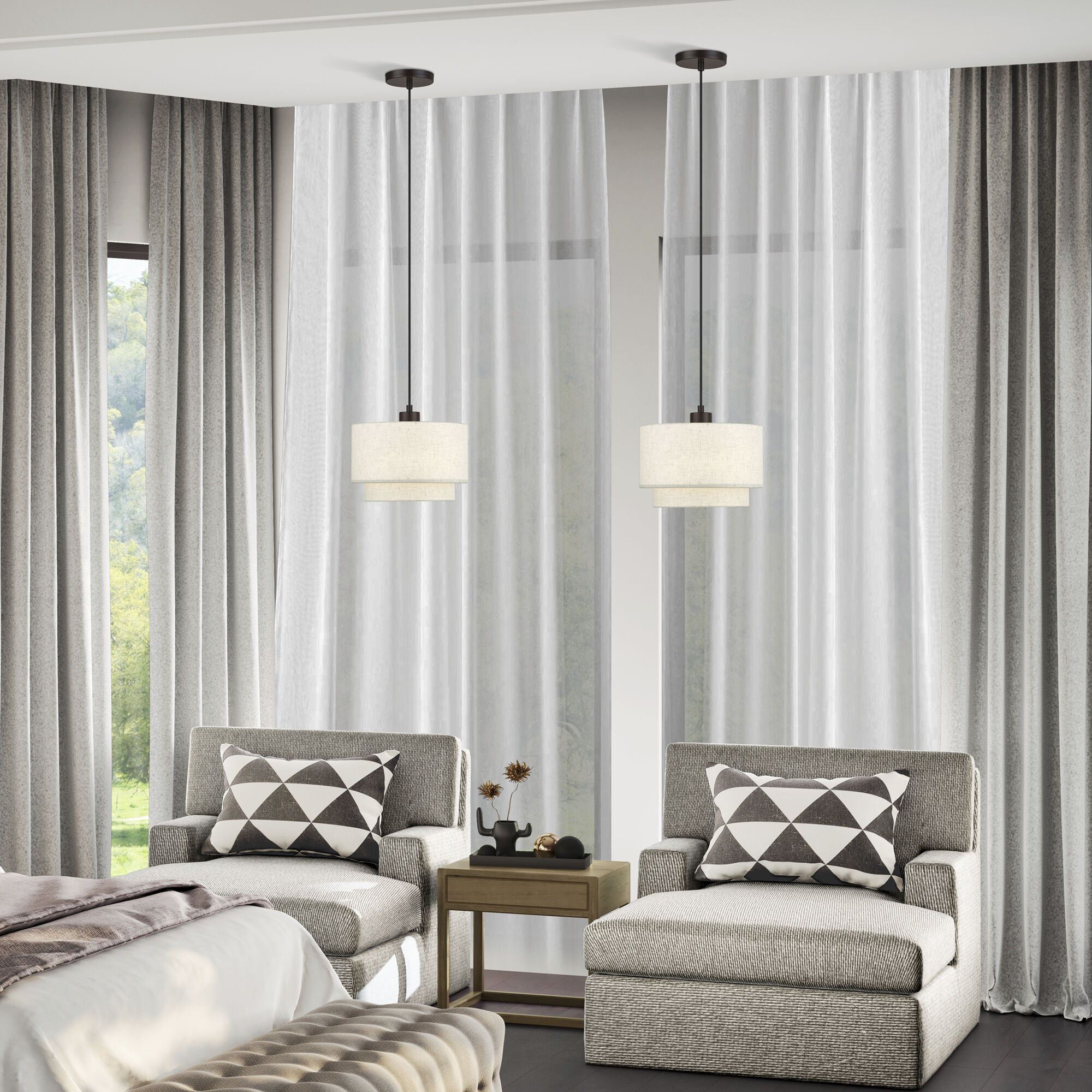 Manorwood 1 Light 12 inch English Bronze Pendant Ceiling Light