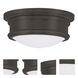 Astor 2 Light 11 inch Bronze Flush Mount Ceiling Light