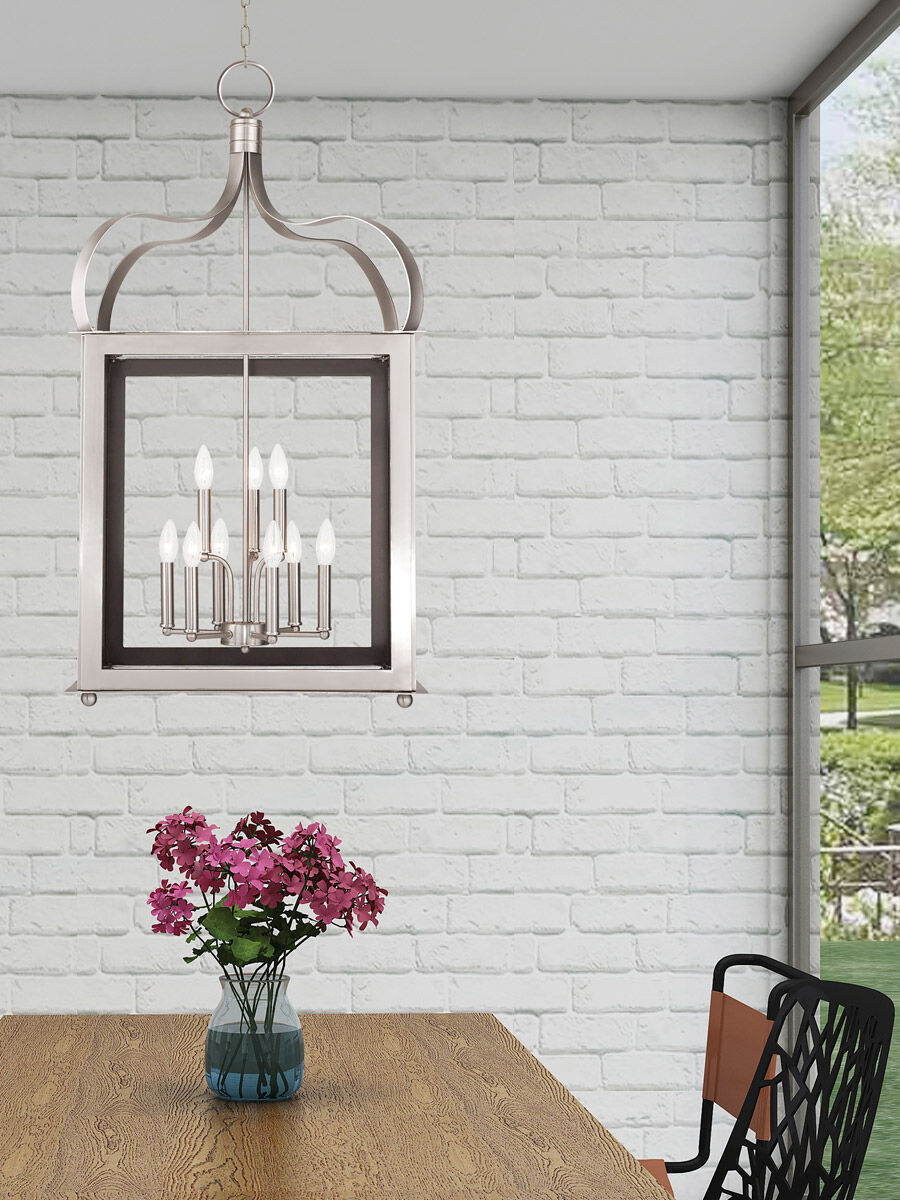 Garfield 9 Light 22 inch Brushed Nickel Semi Flush Mount Ceiling Light