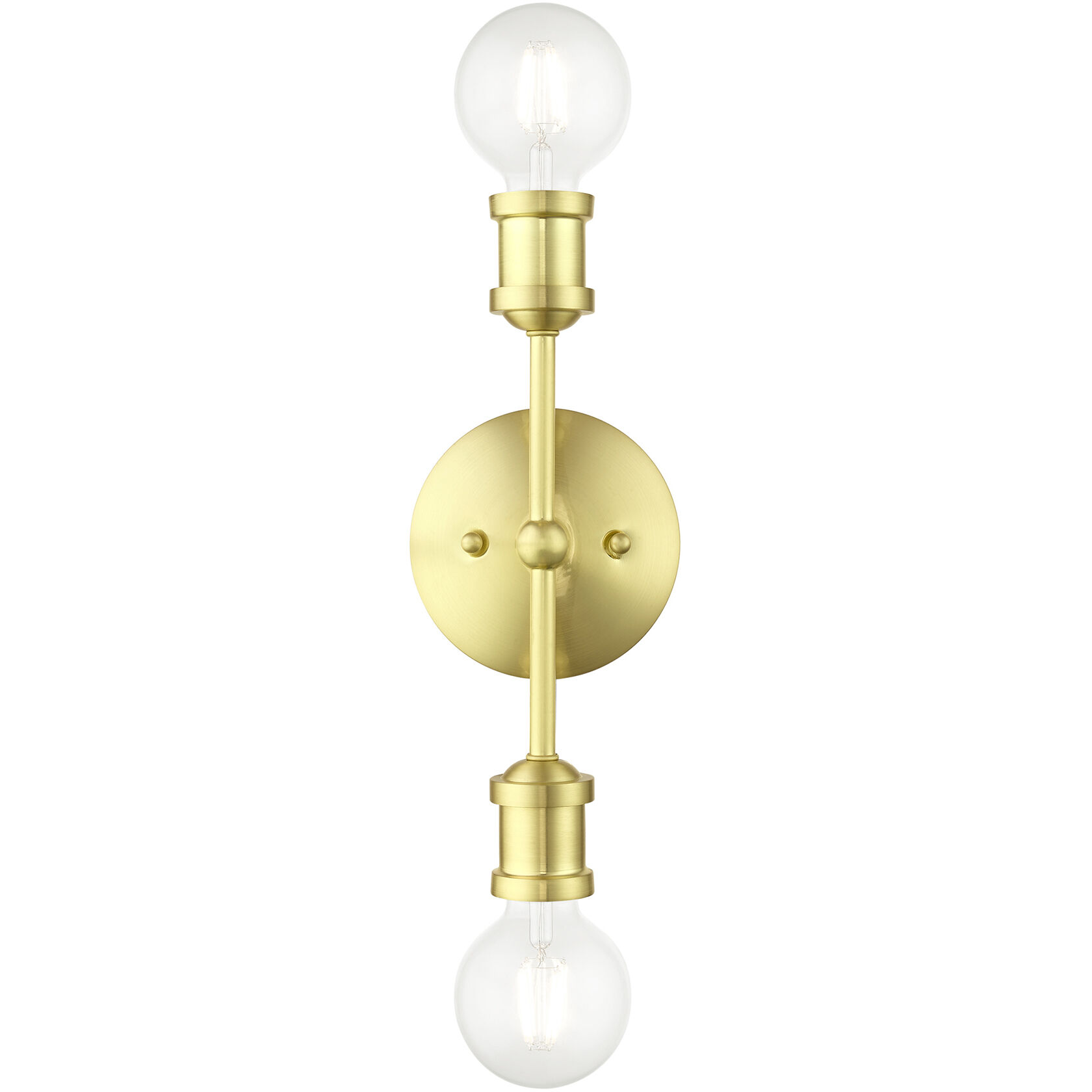 Lansdale 2 Light 5 inch Satin Brass Vanity Sconce Wall Light